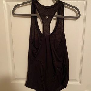 Lululemon athletics black cotton racerback tank